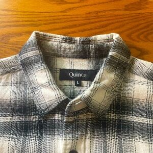 Men’s Size Large Quince Heavyweight Button-Up Flannel